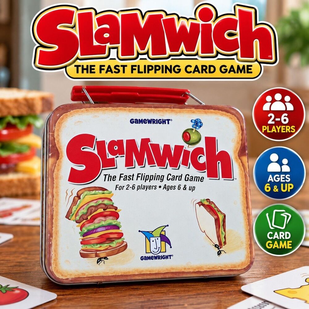 Gamewright Slamwich Collector's Edition Tin Card Game 2005 2-6 Players